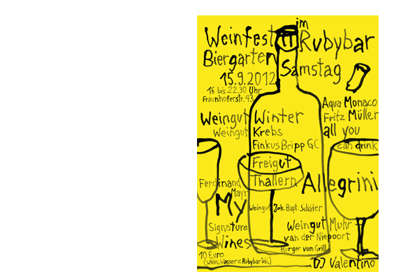 STVK - Timo Thurner - Weinfest Rubybar Plakat